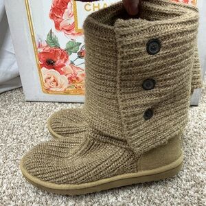 UGG Chestnut Knit Button Boot